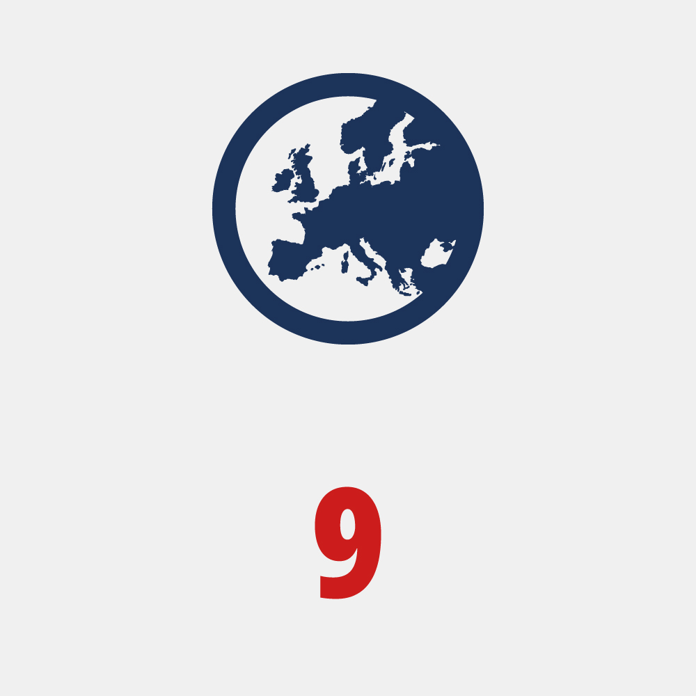 9 pays