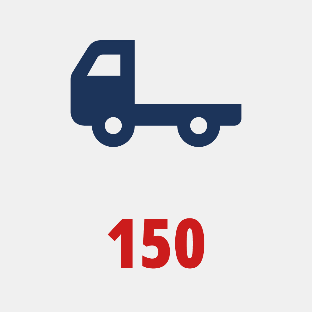 150 unités tractrices